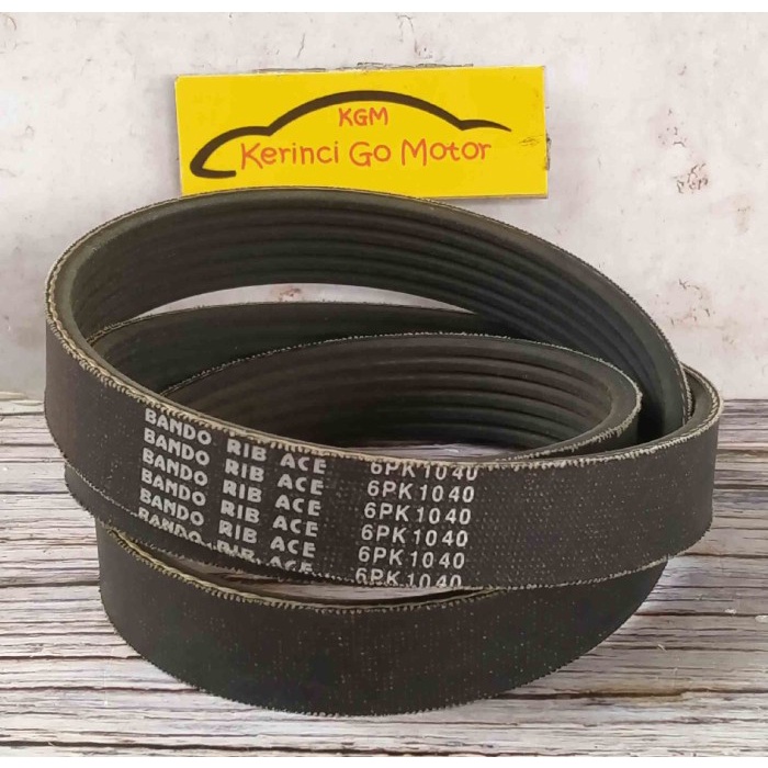 BANDO VAN BELT 6PK 1040 RIB BELT TALI KIPAS 6PK-1040 FAN BELT ALUR