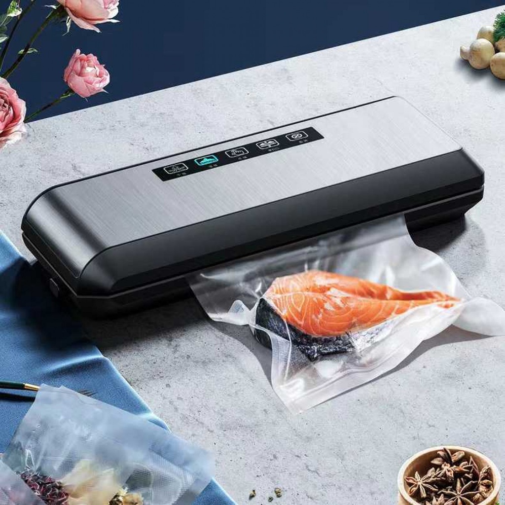 Pompa Vacuum Sealer Makanan Automatic Sealing Machine 80 KPA 110W