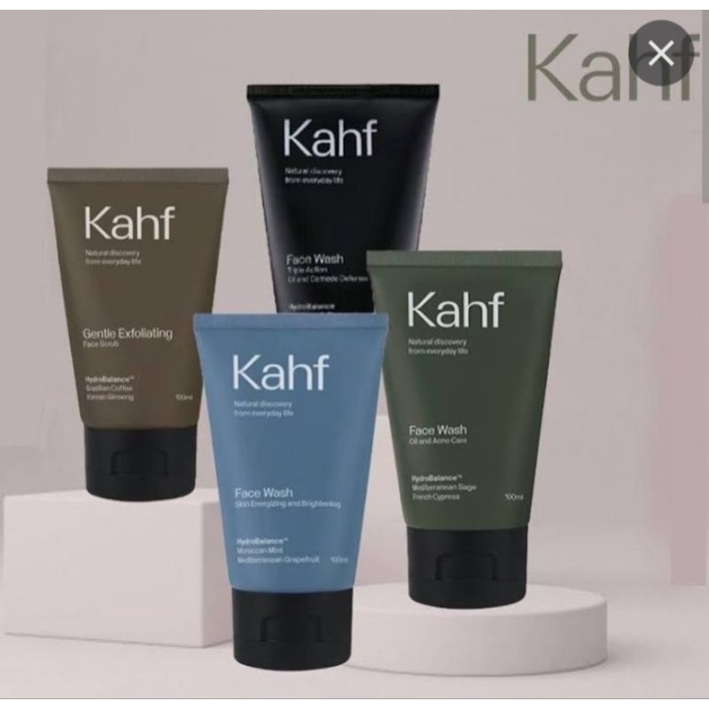 Kahf Face Wash Gentle Exfoliating 100ml Kafh Sunsscreen moisturizer 30ml