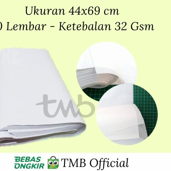 

50 Lembar Kertas Doorslag Paper Packing Bungkus Baju Sepatu 44x69 cm