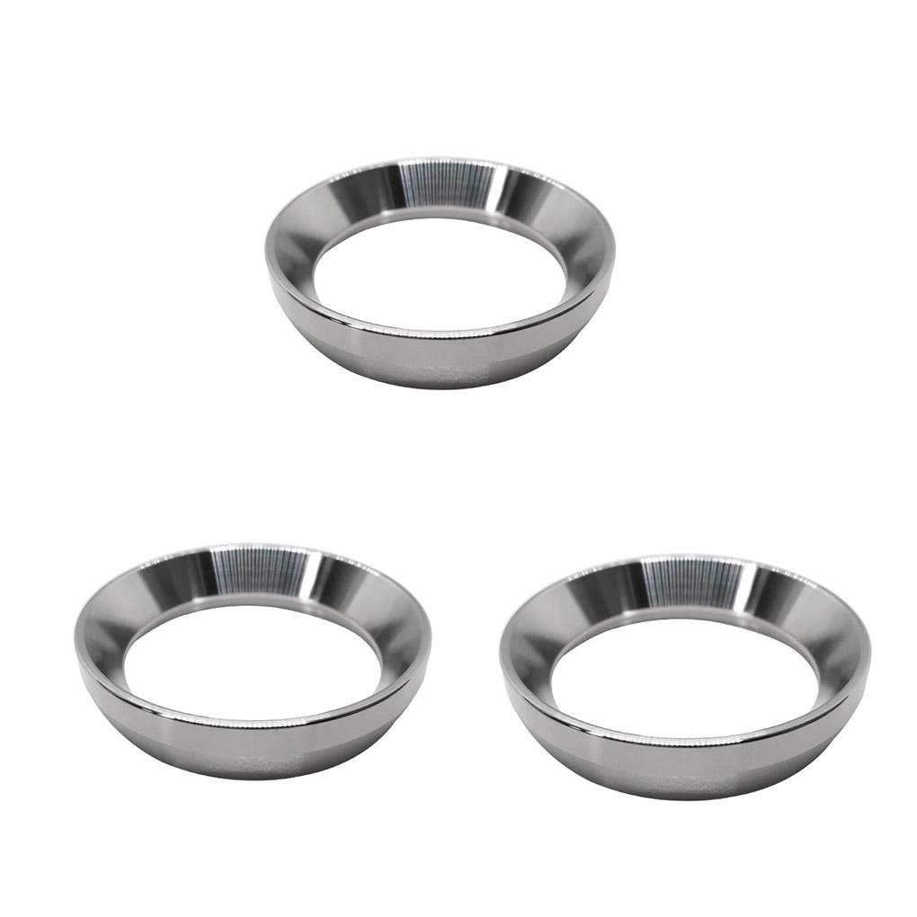 Stainless Steel Bubuk Kopi Dosis Cincin Tamper Aksesoris Penyaringan Loop Penangkap Isi Ulang Rings Alat Brewing Bowl