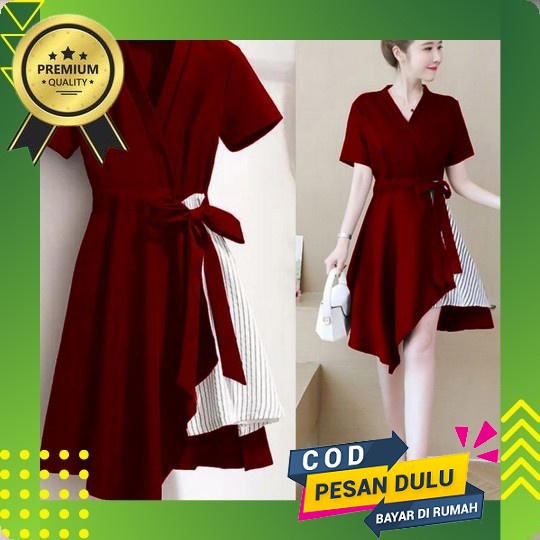 Midi Dres Brukat Murah Dres Natal Dress Ke Gereja Ako Alexiaa Hv Dres Natal Wanita Gereja Baju Dress