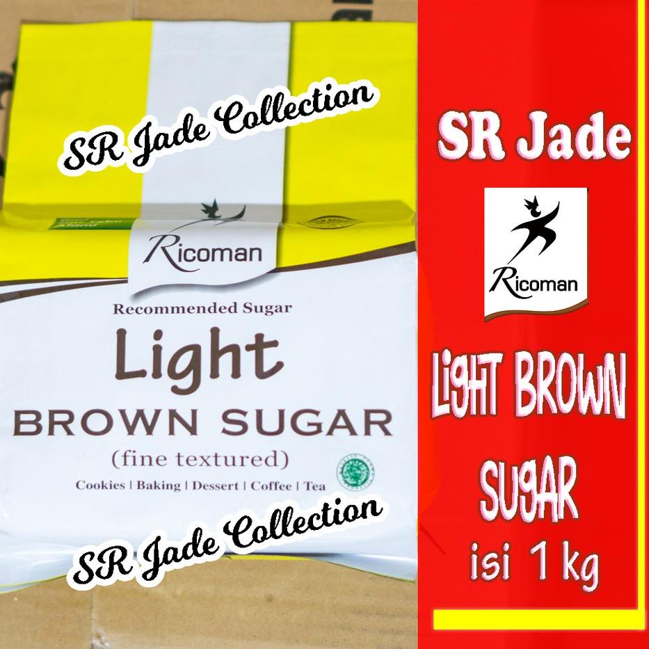 

READY ✅Ricoman Light Brown Sugar 1Kg Gula|SQ4