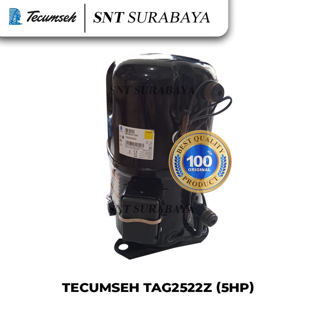 KOMPRESOR FREEZER 5PK 3PH - TECUMSEH TAG2522Z R404 COMPRESOR FREEZER