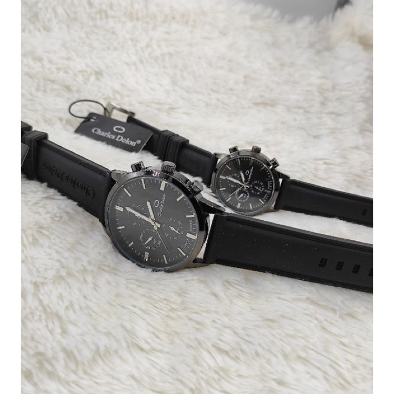 jam tangan charles delon couple new edition original anti air