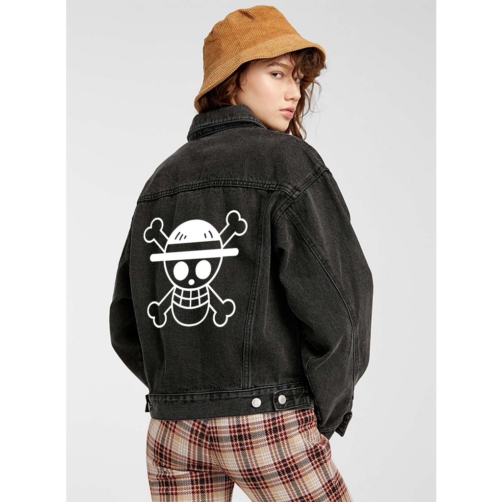 Bisa COD Jaket One Piece / Jaket Denim / Jaket Jeans / Jaket Pria / Jaket Wanita