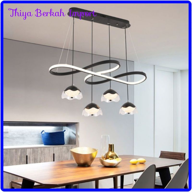 Berkah Import Lampu Gantung LED Ruang makan Restoran 2021 Baru Nordic Post-Modern Minimalis Rumah Kr