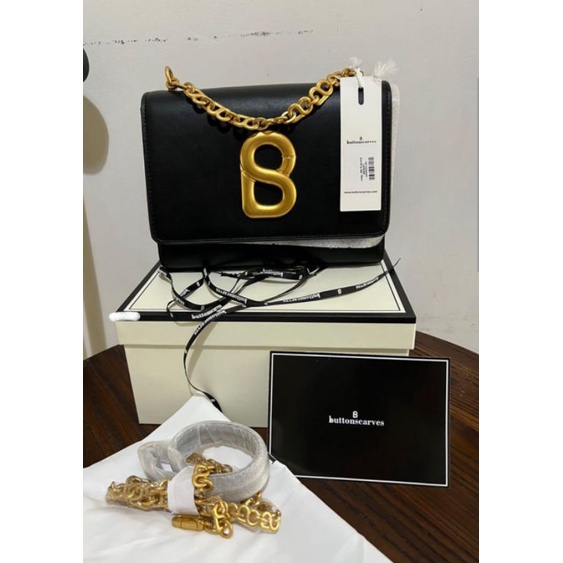 alva bag buttonscarves HITAM