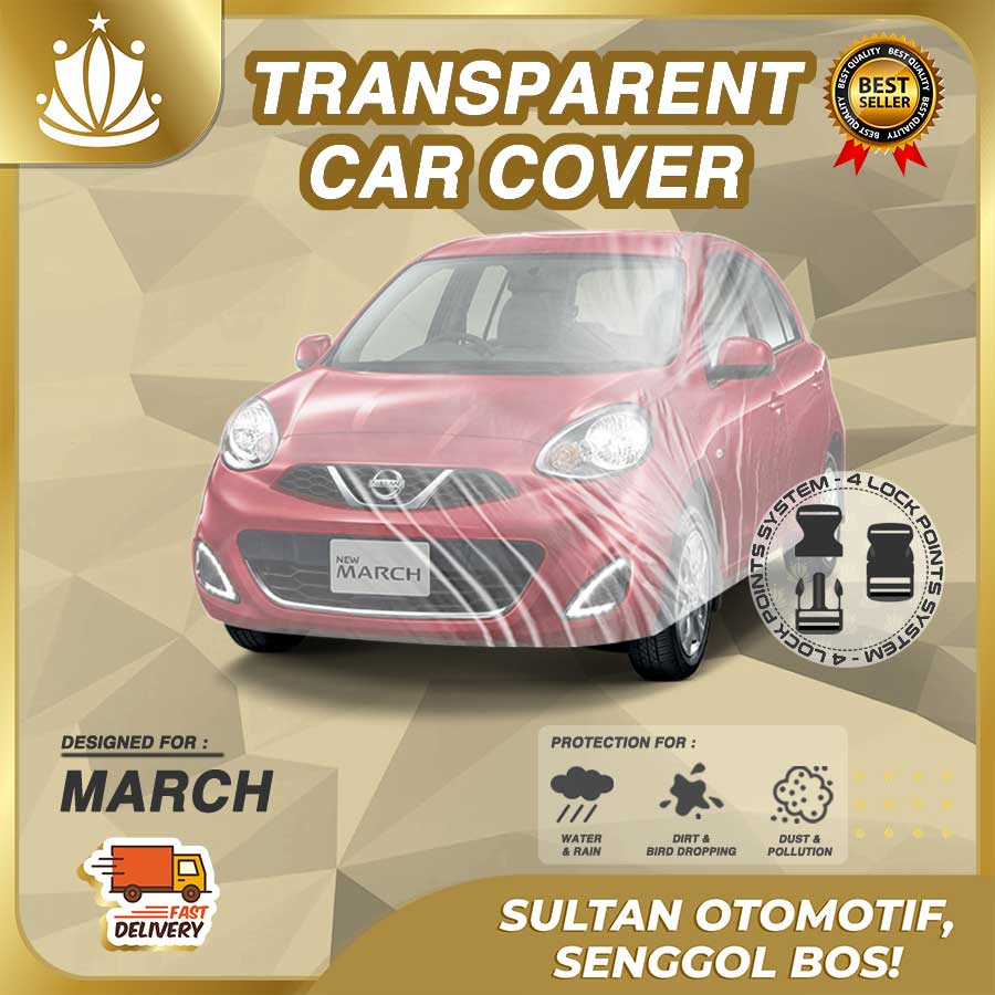 Body Cover Mobil Plastik TEBAL March WATERPROOF