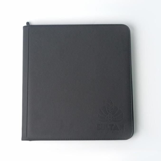 

Sultan Supply Playset 12 Pocket Leather Binder - Black