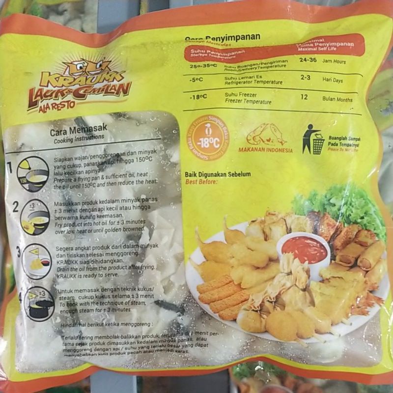 

Ay00! kraukk moneybag/pangsit seafood 250gr
