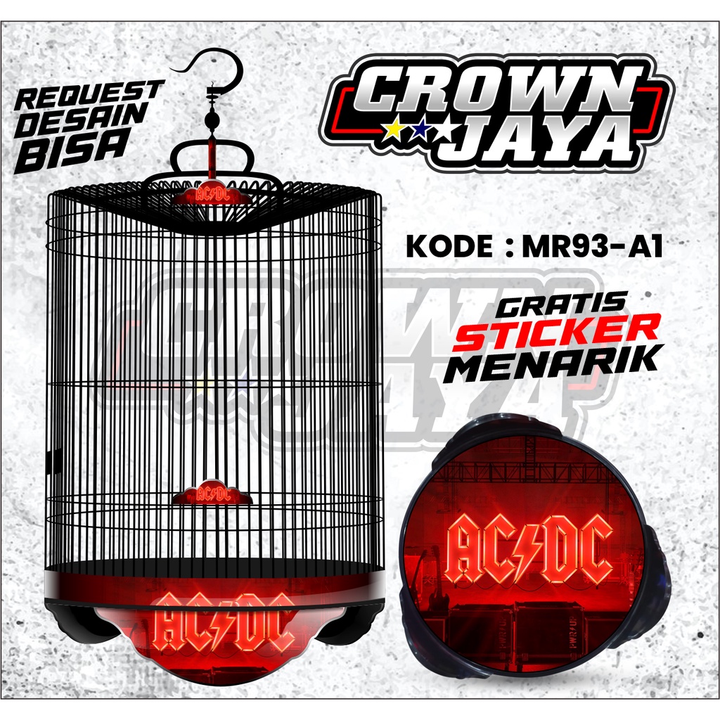 DECAL SANGKAR MURAI BULAT ORIQ NO 1 NO 2 NO 3 / STIKER DECAL MURAI /STIKER TEBOK MURAI BNR