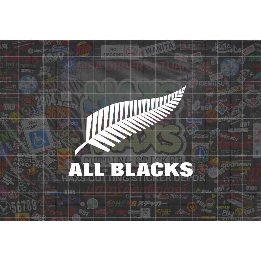 Cutting Sticker All Blacks 10 Cm Untuk Motor Mobil