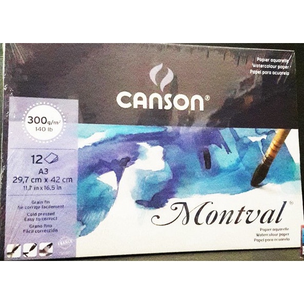 

Hemat Canson Montval Aquarelle A3 Bergaransi