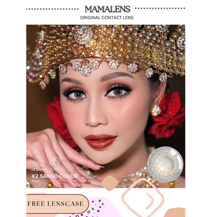 SOFTLENS X2 SANSO COLOR NORMAL &amp; MINUS -0.50 SD -3.00 | FREE LENSCASE - MAMALENS