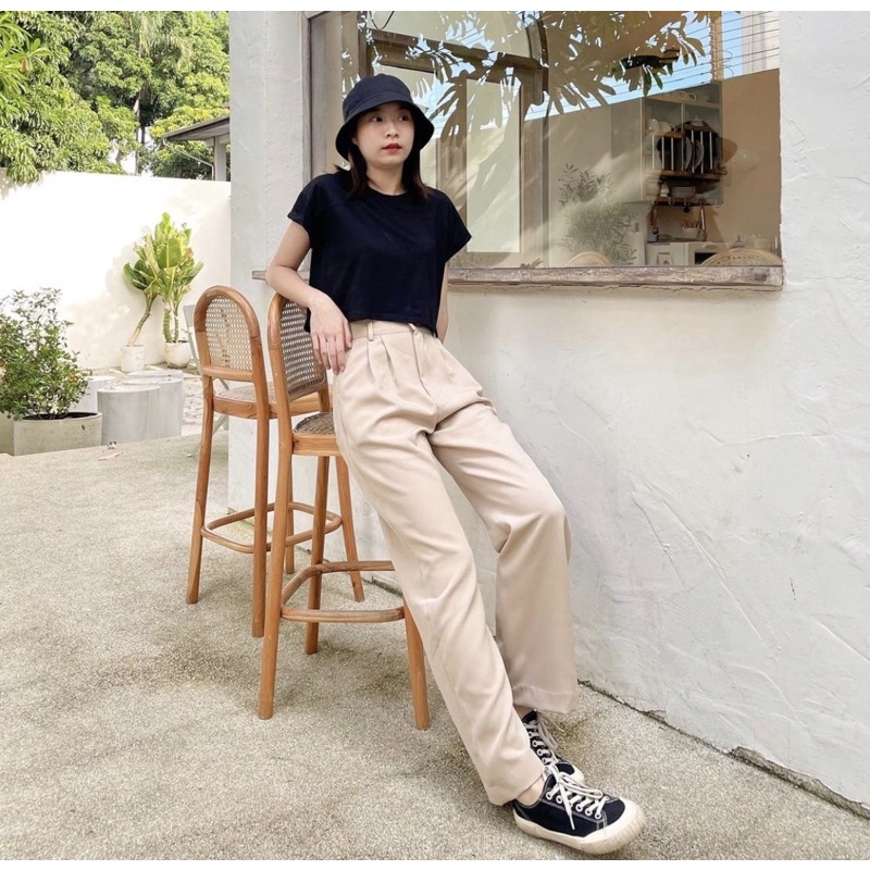 KULOT HIGHWAIST YORA KANCING / ABIGAIL LONG CULLOTE