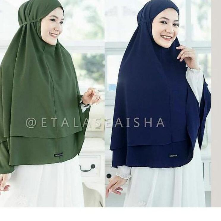 ➘ Diskon❀ Bergo Maryam Jumbo XXL /Bergo Jumbo 2 Layer Ceruty 48