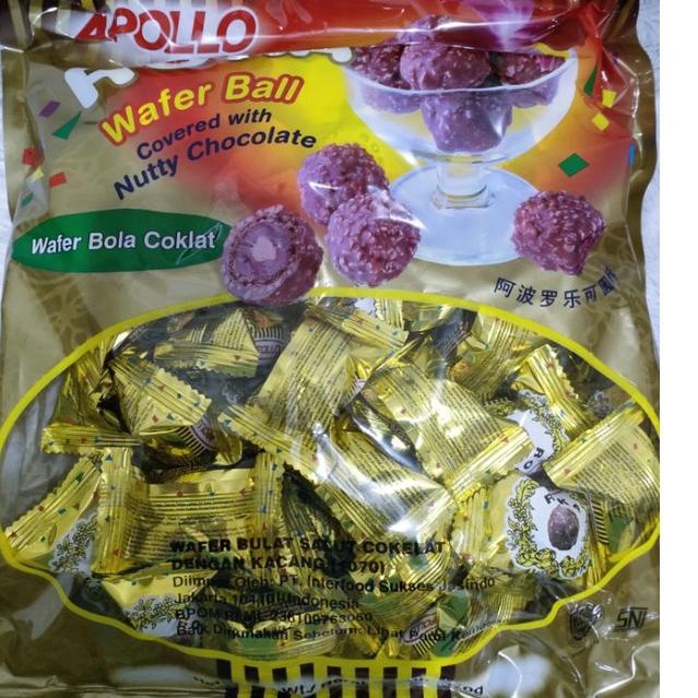

Termurah dan terbaik Apollo Roka Wafer Bola Coklat 420 gr grosir