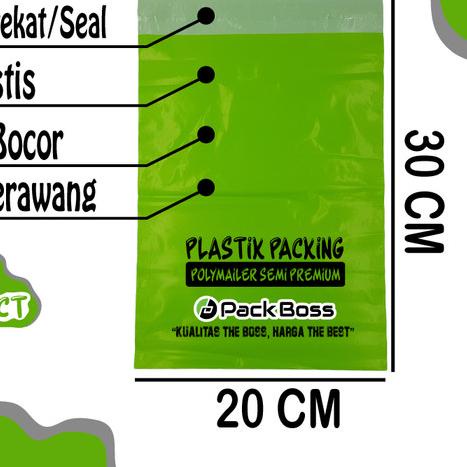 

20x30 HIJAU LEMON SEMI PREMIUM POLYMAILER PACKAGING ONLINE ADA PEREKAT