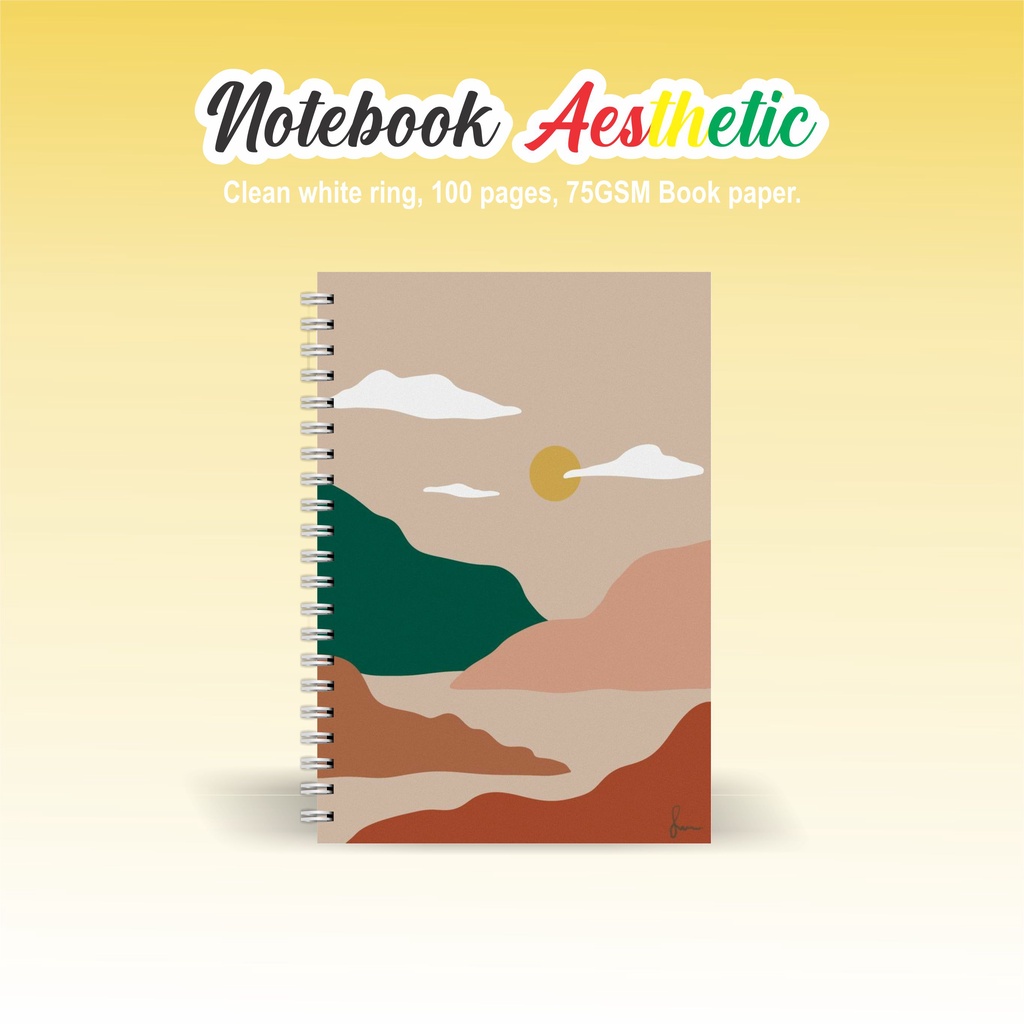 

Notebook Aesthetic BOOKPAPER GRID/KOTAK2#DOTTED/TITIK2#BLANK/POLOS#GARIS/LINE