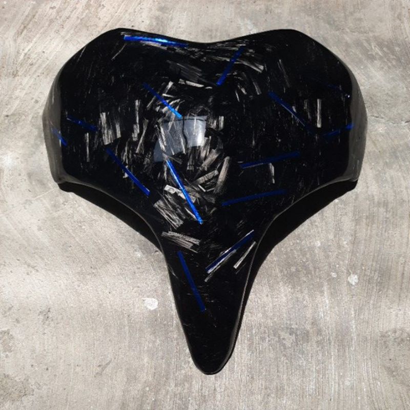 Visor Vario 125/150 New Carbon Forged Choped Biru