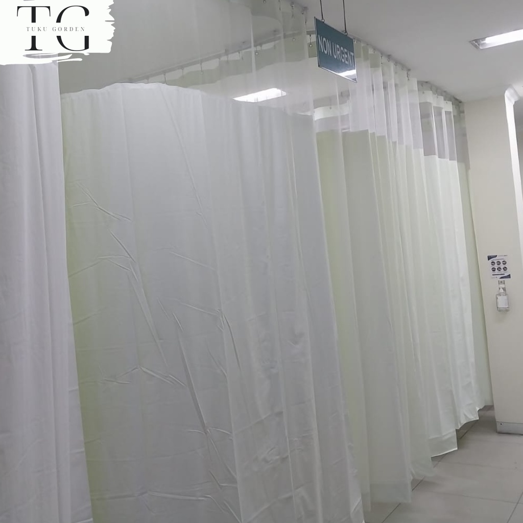 Tirai Gorden Rumah Sakit / Tirai Sekat Ruangan Anti Darah Anti Bakteri