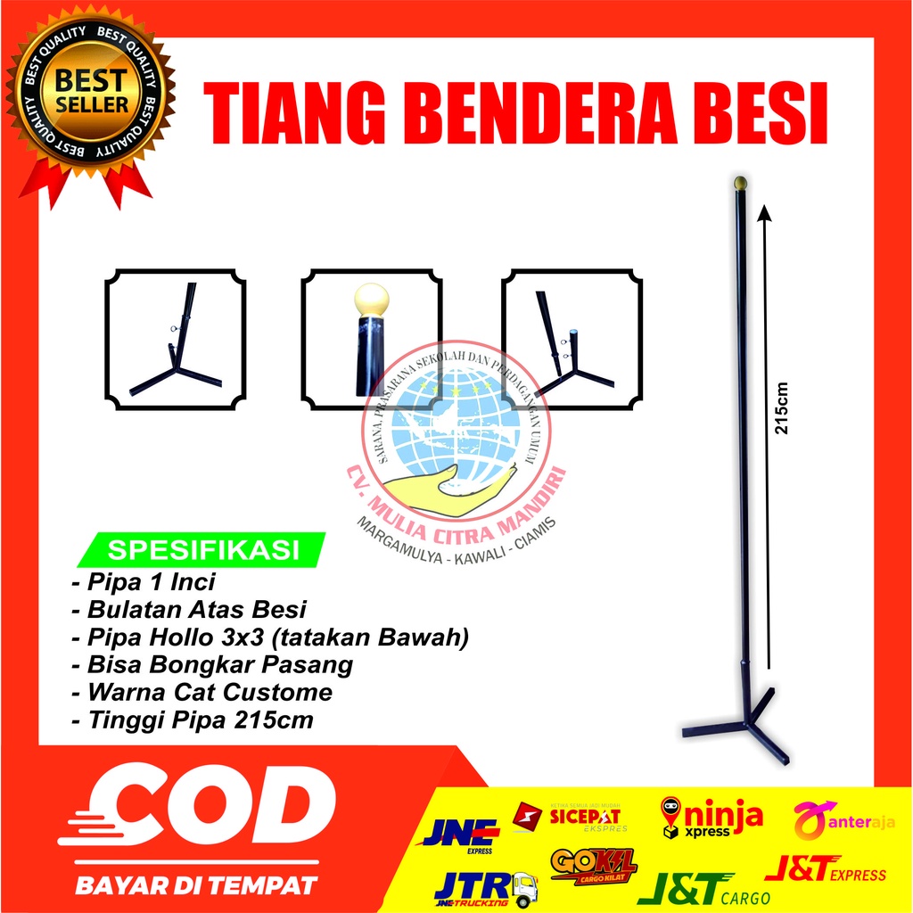 Tiang Bendera Besi