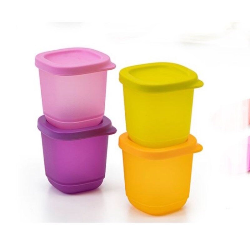 1pcs petite square wadah kecil mini tupperware