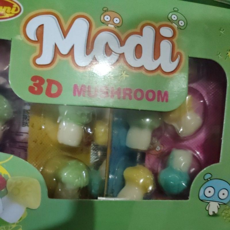 modi 3d mushroom permen jeli aneka rasa