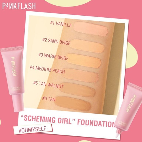 PINKFLASH Lasting Matte Foundation | Pink Flash OhMySelf Lightweight Oil-control BPOM PF-F03 BPOM