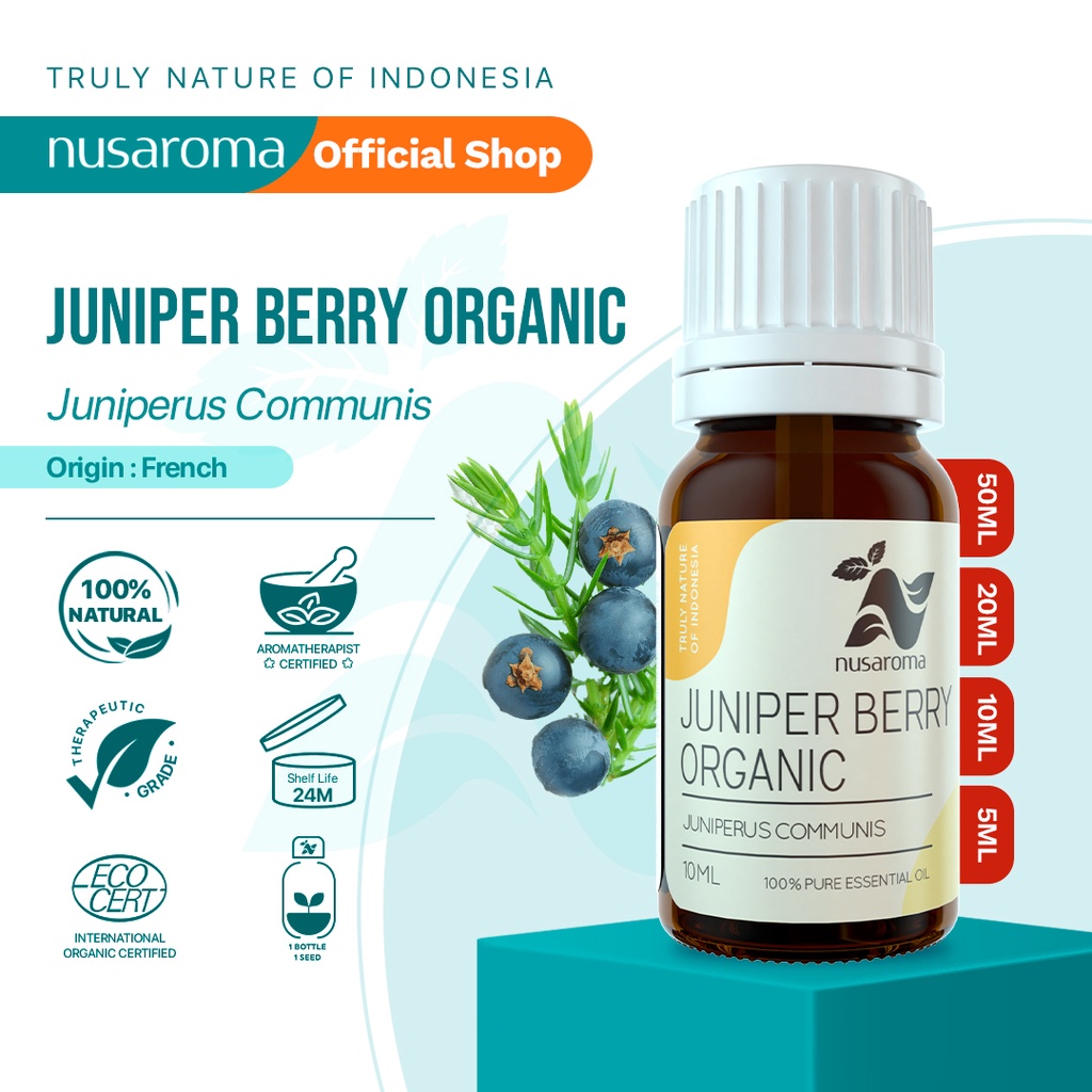 Nusaroma Juniper Bery Oil (Organic) Essential Pure Oil