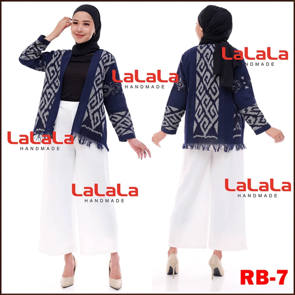 Outfit Kekinian Blazer Kerja Wanita Kantor Baju Muslim Outer Tenun