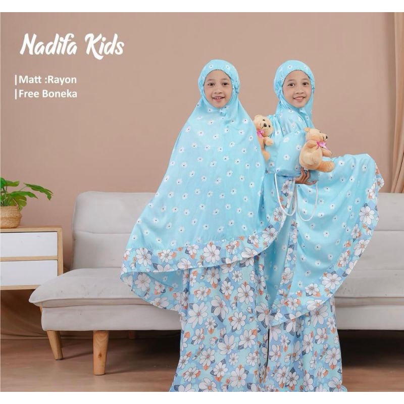 Ready stock mukena nadhifa kids by aliazara