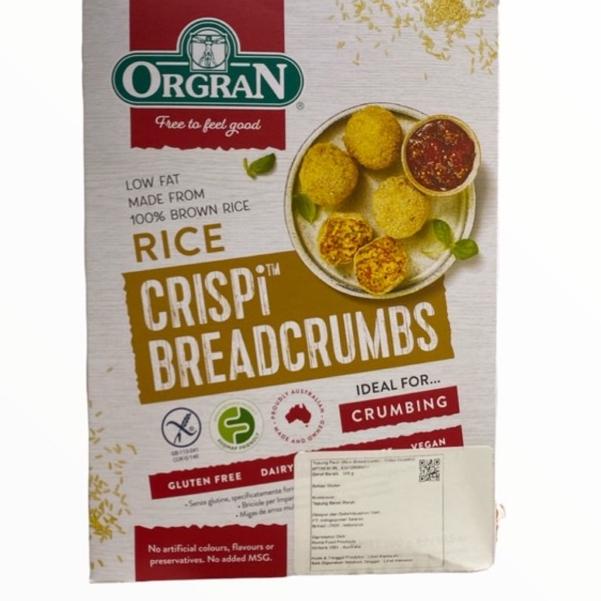 

10.10 Brand Orgran Gluten Free Crispi Rice Breadcrumbs 300g serbuuu !