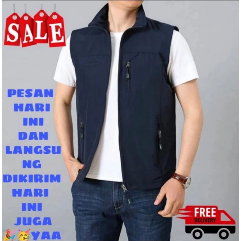 jaket rompi terbaru/rompi motor keren/rompi pria dan wanita