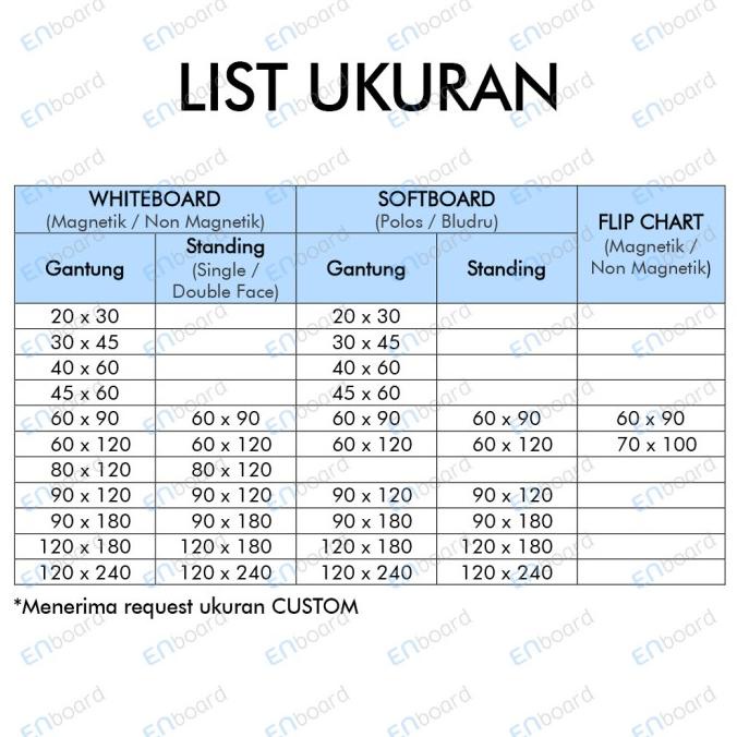 

Flip Chart / Flipchart / Papan Presentasi Seibu 60 x 90 cm