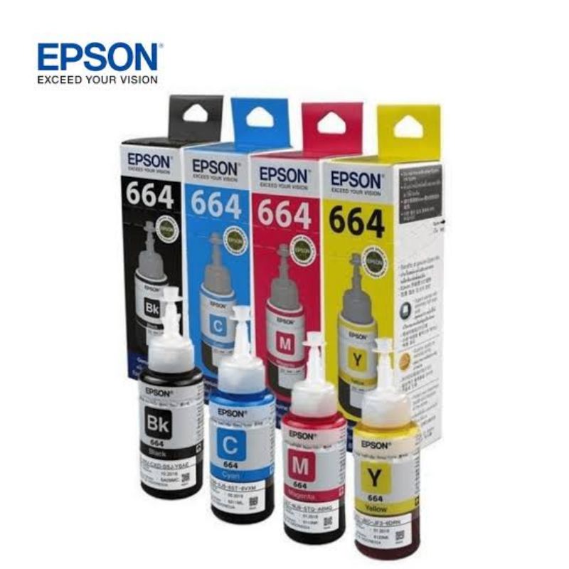 tinta Epson 664 black + 664 colour one set for L100/L110/L120L200/L210/L220L300/L310/L350