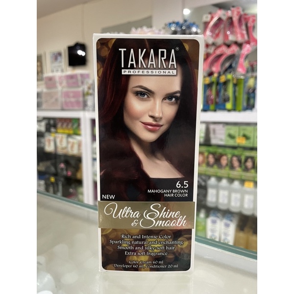 Takara Professional Ultra Shine &amp; Smooth 6.5 Mahogany Brown Hair Color
