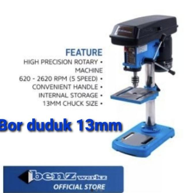 Mesin Bor Duduk 13Mm 350Watt / Bench Drill Bz 8113 Benz Mollar