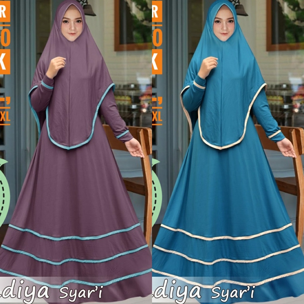 LD 110-140 Gamis Brokat Jumbo ANINDYA Baju Pesta Brukat Big size XXXXL Polos Mewah