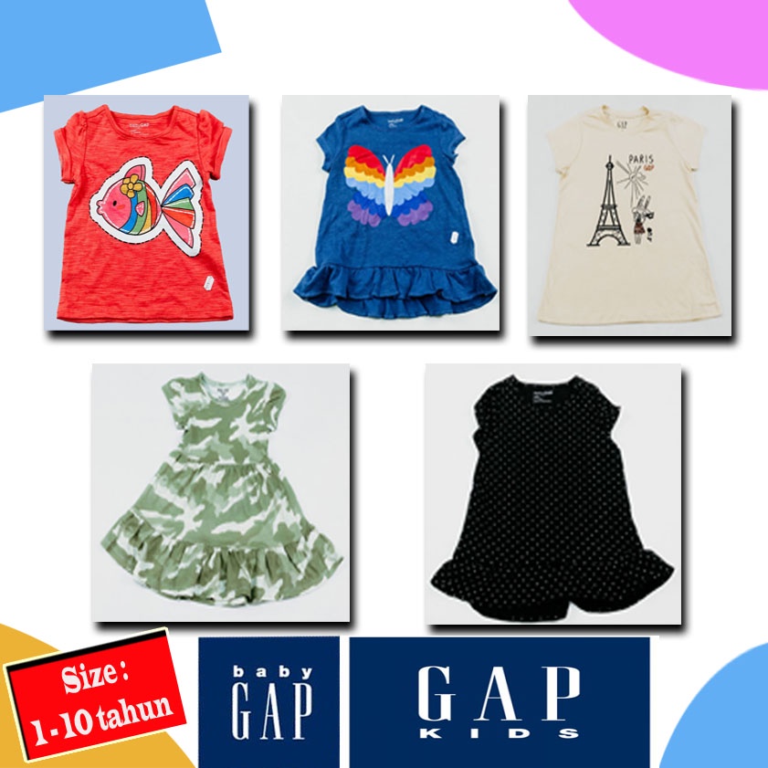 Baju anak perempuan, baju atasan anak perempuan, kaos anak perempuan, baju katun anak ukuran 1 sampa