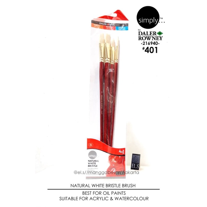 

Hot Sale Daler Rowney Simply Brush Set 401 Bristle Terlaris