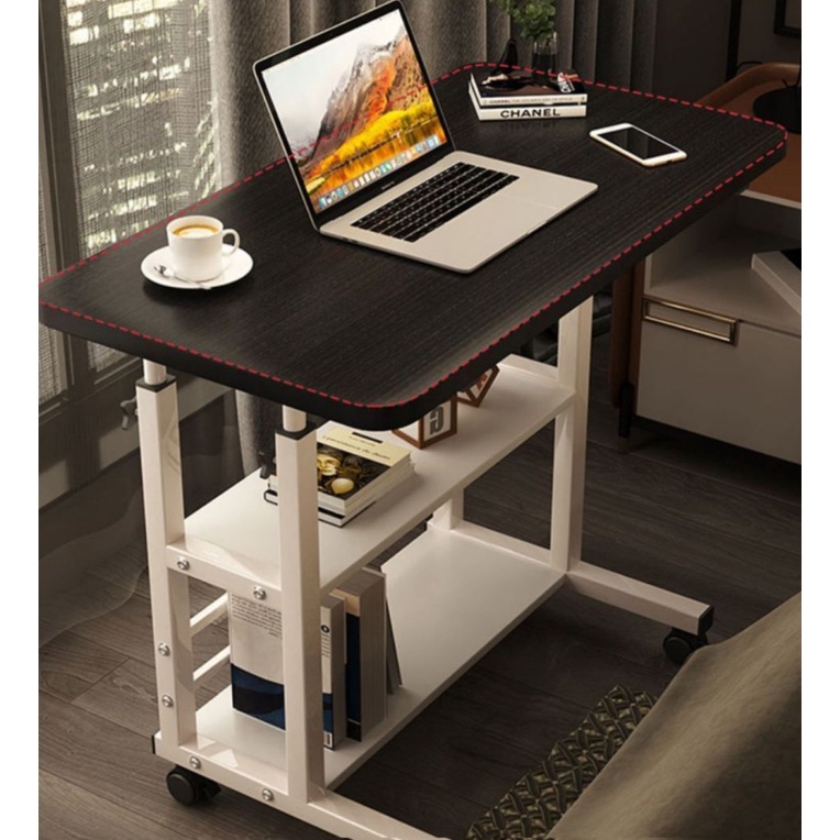 Meja Laptop Lipat Adjustable Portable Rotate Laptop Desk Komputer Tulis / Meja Laptop Roda / Meja Belajar / Meja Makan / Meja Tulis / Meja Belajar Anak / Meja TV / Meja Rias / Meja Kerja Minimalis / Meja Lipat Tinggi Portable Dewasa Stand Lesehan Meja TV