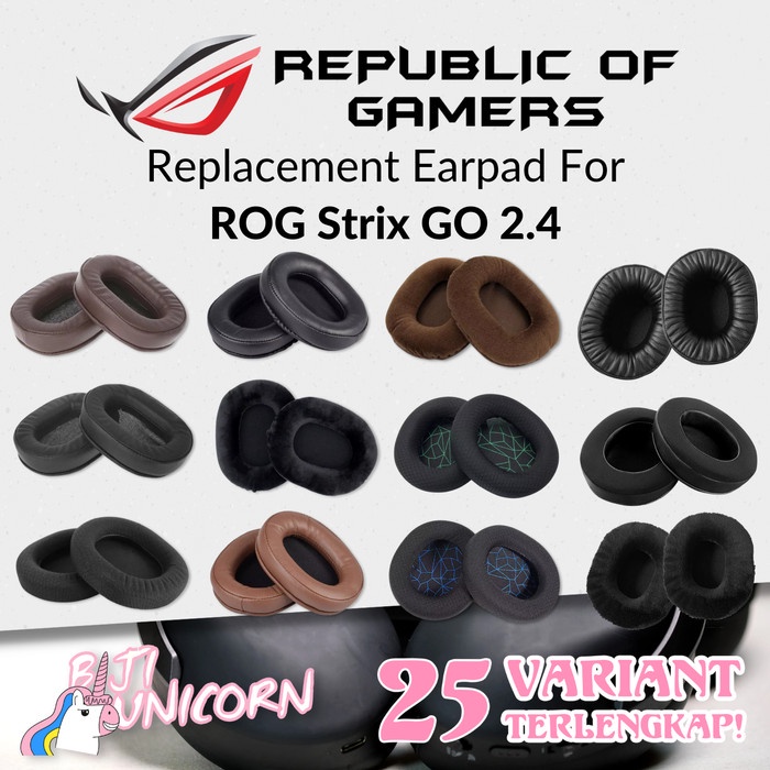 Earpad Earcup Ear Cushion ROG Strix GO 2.4 Strix 2.4 Busa Pad Foam