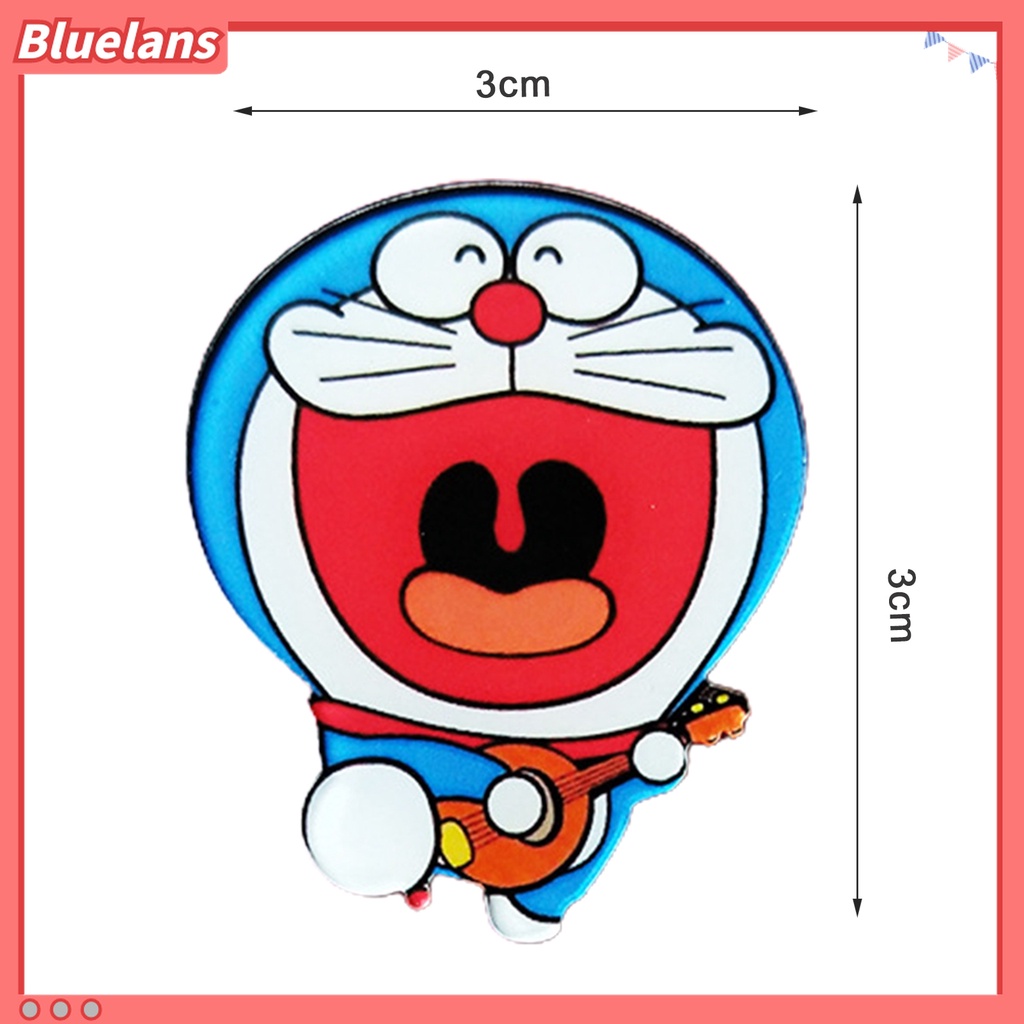 5 Pcs Bros Lencana Desain Karakter Kartun Anime Doraemon Bahan Plastik Gaya Jepang Untuk Pesta