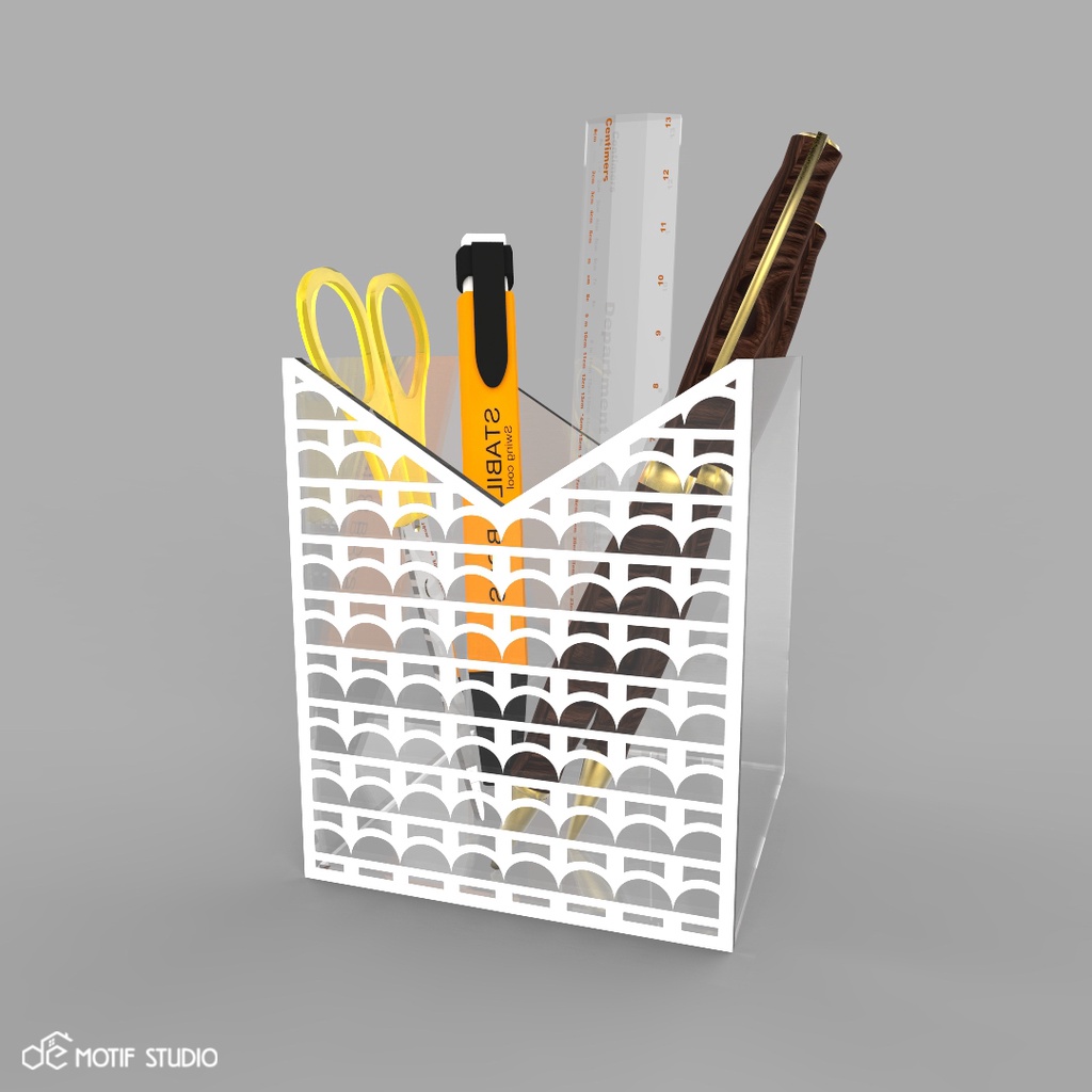 

DESK PEN HOLDER STAND STATIONERY ORGANIZER STORAGE DESKTOP CLEAR ACRYLIC KERANJANG TEMPAT KOTAK PENYIMPANAN ALAT TULIS ATK MEJA PENSIL PULPEN PENA KANTOR KOSMETIK MAKE UP COSMETIC AKRILIK BENING SERBAGUNA MULTIFUNGSI MINIMALIS MODERN ABSTRACT FREEHAND 076