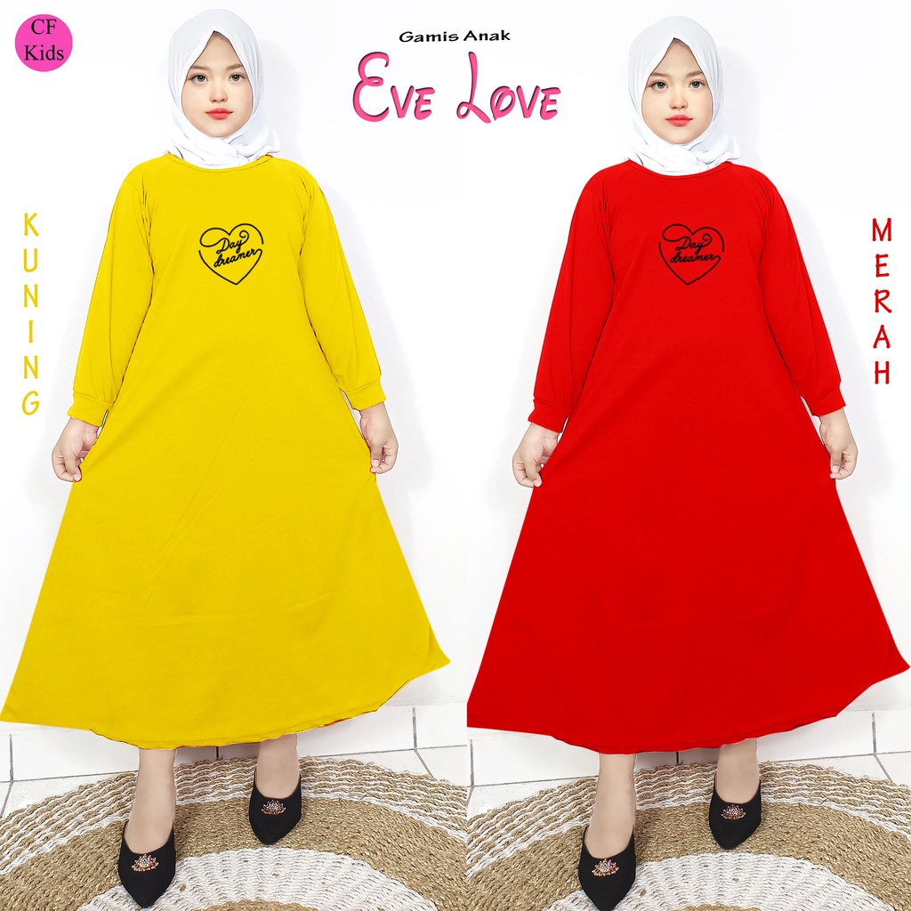 Gamis Anak Perempuan DTF Eve Love CKids