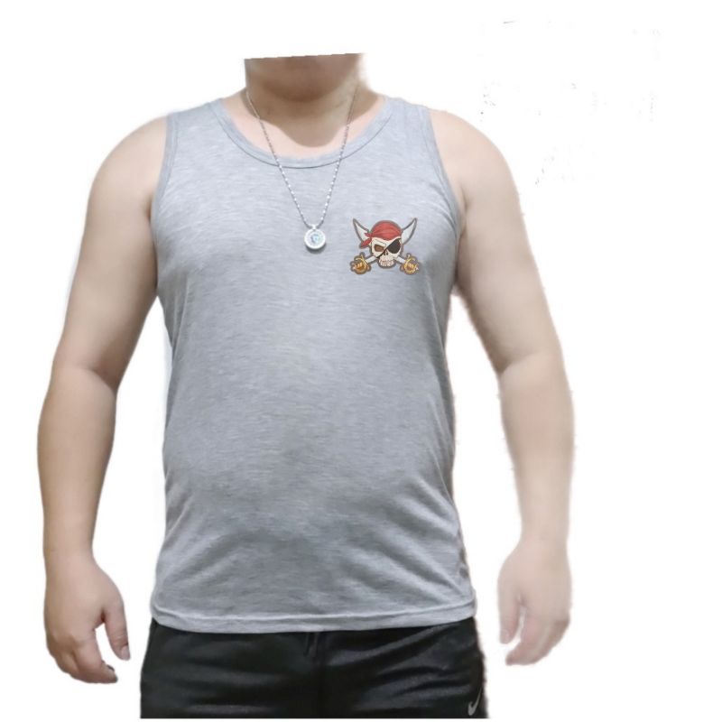 SINGLET PRIA DEWASA ATAU SINGLET SABLON LOGO DIGITAL OVER SIZE 3XL DAN 4XL