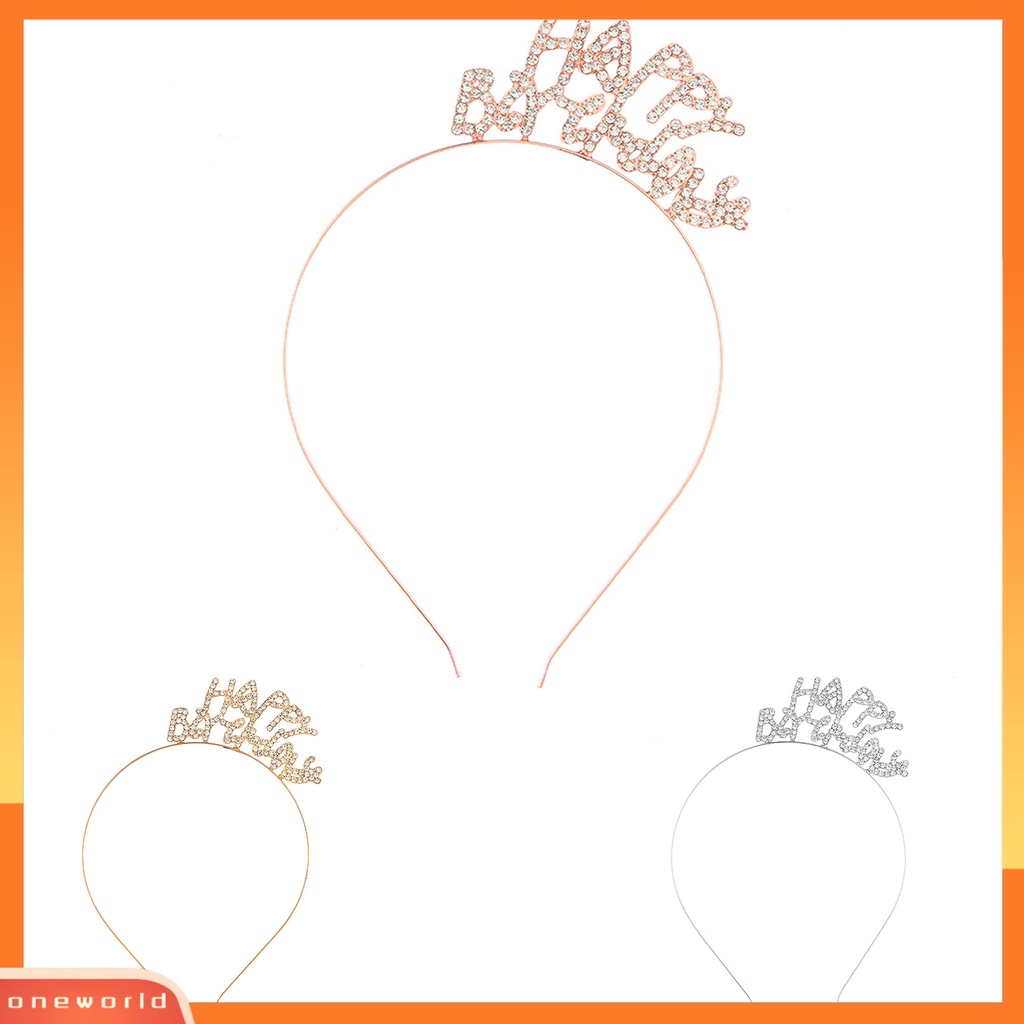 |Onewo Dress Mini Lengan Pendek Untuk Wanita| Bando Mahkota Aksen Glitter Bahan Alloy Anti Karat Tahan Lama Untuk Anak Perempuan