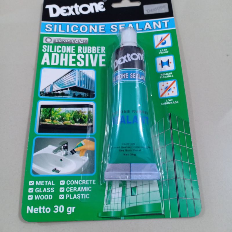 Lem Kaca , silicone Sealant Dextone.Original